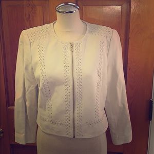 White House Black market suede jacket